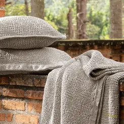 Colcha Jacquard Linen Favo