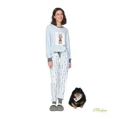 Pijama Feminino Jogger Dogs In