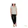 Pijama Feminino Capri Poá Preto Off Aberto