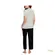 Pijama Feminino Capri Poá Preto Off Aberto