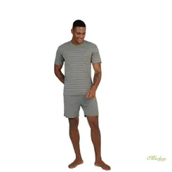 Pijama Masculino Curto Listrado