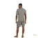 Pijama Masculino Curto Listrado
