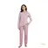 Pijama Feminino Peletizada Floral Vintage