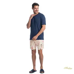 Pijama Masculino Navy Curto