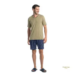 Pijama Masculino Barcos