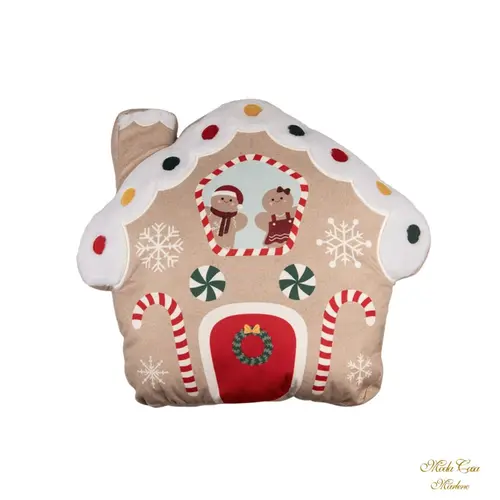 Almofada Natalina Casa Ginger c/ Bordado