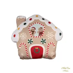 Almofada Natalina Casa Ginger c/ Bordado