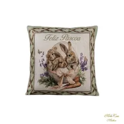 Capa Almofada Pascoa c/ Cordon