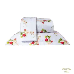 Colcha Jazz Flor de Morango