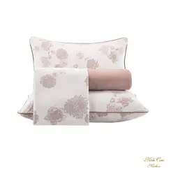Jogo de Cama Malha Fio Penteado Rosier